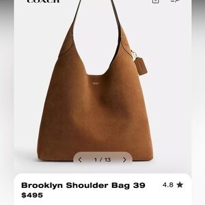 Coach Brooklyn Suede Tote 39